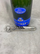 Pommery Bottle Opener, Vintage Steel Corkscrew Made in France