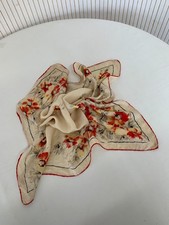 Foulard carré de soie Vintage