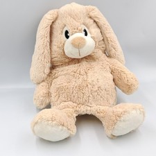 Peluche sac range pyjama lapin beige blanc LASCAR - 35855