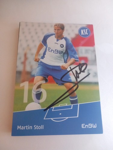 Signed postcard martin stoll - signed,