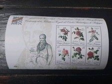 Timbres Centenaire De La Fédération Des Cercles Philatéliques De Belgique Roses