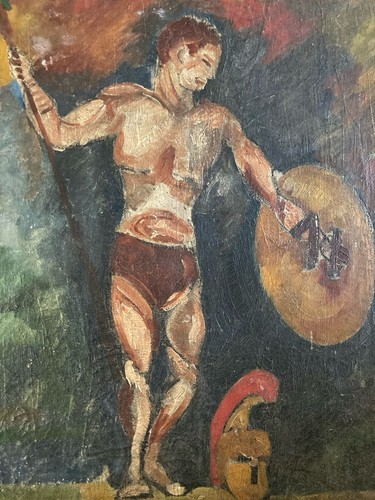 Ancienne peinture huile - peinture,