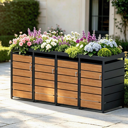 Abri poubelles d15gw4z - abri,
