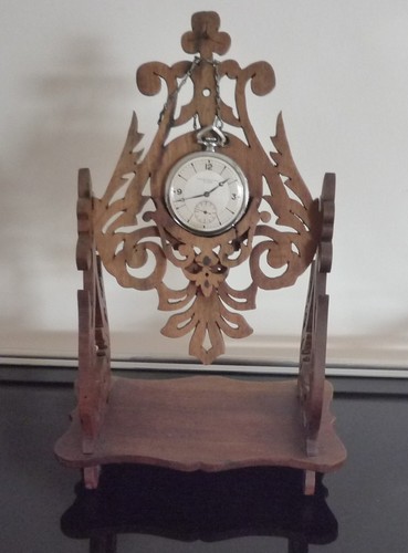 Ancien porte montre bois - ancien,