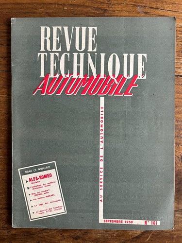 Revue technique automobile rta - technique,