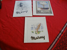 3 PUBLICITES PRESSE BAS MARNY JAMBES FEMMES ANNEES 40