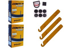 2 x tuyau de vélo Continental 24 pouces valve flash 32-507/47-544 + lève-pneu