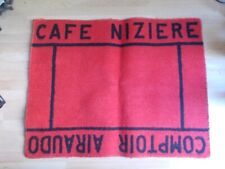 Ancien tapis de cartes CAFÉ NIZIERE - COMPTOIR AIRAUDO