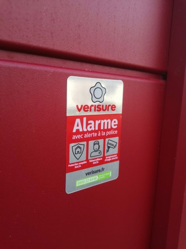 Autocollant dissuasif alarme - autocollant,