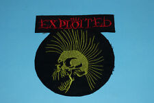 ECUSSON TISSU THERMOCOLLANT OU À COUDRE "THE EXPLOITED" DIAM. 11 CM / TB ÉTAT