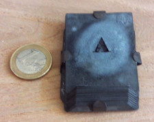 antique Alphabet lettres  pochoirs en zinc n°10 - hauteur 10 mm