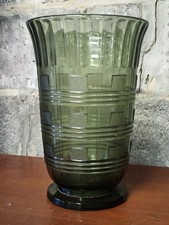 Beau vase art deco Luxval modèle 925 Val St Lambert circa 1930