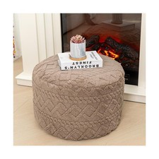 Round Ottoman Stuffed 20x12