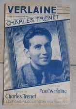 Charles TRENET PARTITION VERLAINE