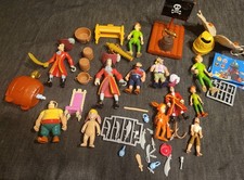 lot figurines heroes famosa peter pan disney vintage hook figures