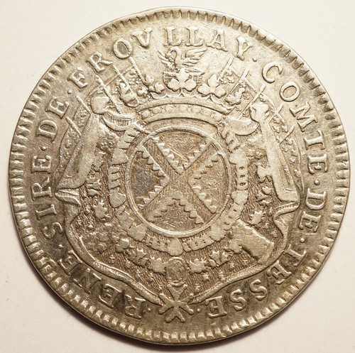 Maine rare jeton argent 1708 - :,