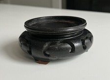 petit socle vase chinois bois