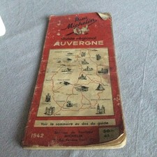 Ancien Guide Rouge Michelin Auvergne 1942 État D Usage 