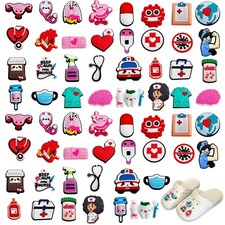 60 Pièces Pins pour Crocs