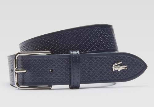 Lacoste ceinture en cuir - lacoste,