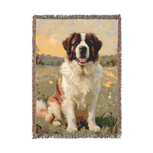 Saint bernard dog woven - saint,