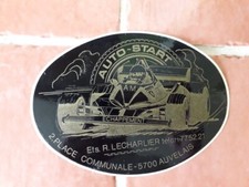 sticker vintage formule 1 auto-start échappement Auvelais 15 cm / 11 cm