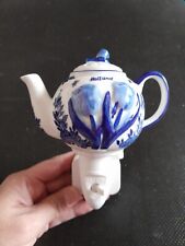 Lampe Veilleuse Electrique Faïence Delft Théière Pays-Bas 
