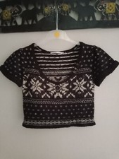 Pull Court, DDP, Noir/ Écru, Taille XS