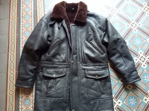 Manteau peau lainée grand - lainée,