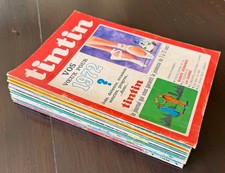 Journal de TINTIN, Année 1972. lot 17 numéros tous différents (Voir description)