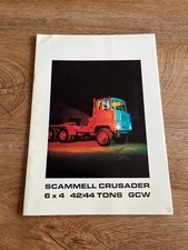 brochure de camion N206 scammell crusader 6X4 42/44 tons GCW