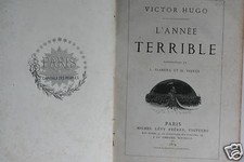 LIVRE VICTOR HUGO - L'ANNEE