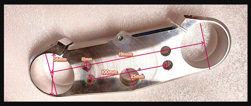 Fourche aluminium taille - de,
