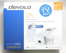 DEVOLO KIT CPL MULTI TV MIAMI DLAN 1200+ STARTER KIT PRISE ETHERNET / COMME NEUF