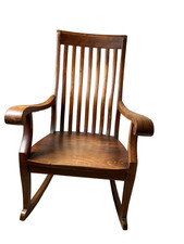 rocking chair en bois exotique - palissandre