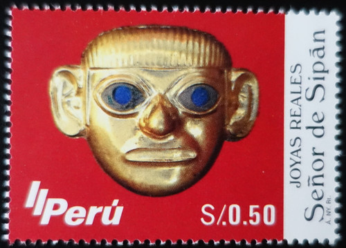Timbre pérou tête de - -,