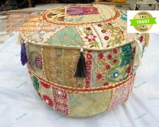 Indien Vintage Floral Ottomane