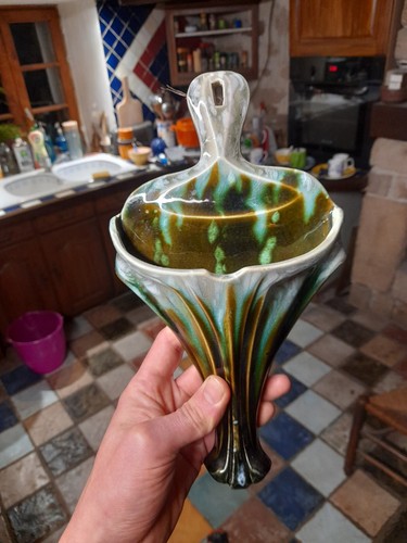 Bouquetière art nouveau vase - art,