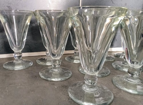 Ancien beau verre épais - , à