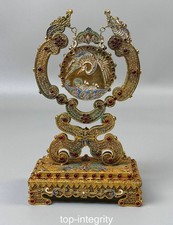 Cuivre 24 K Or Doré Gem