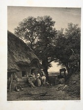 Ferme JULES DUPRE Lithographie