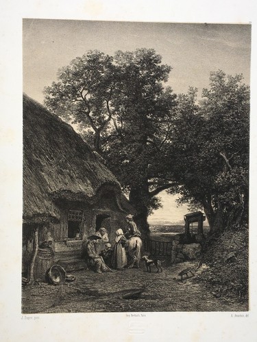 Ferme jules dupre lithographie - dupre,