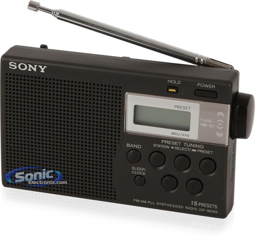 Sony icf m260 pll - icf-m260, am/fm