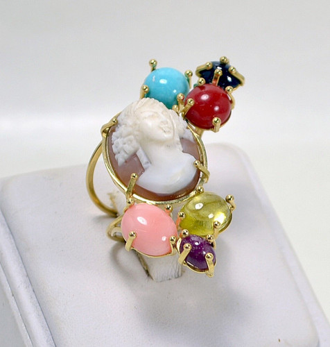 Bague jaune kt avec - bague, en