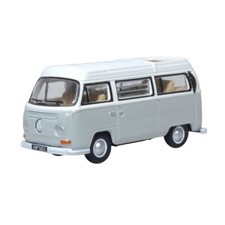 Volkswagen T2 camping car 1/76 gris argent & blanc - Oxford 76VW032