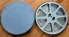 Bobine métallique pour films 16mm de 600m avec boîte