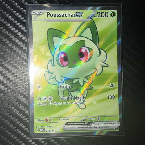 Carte pokémon poussacha - carte, ex