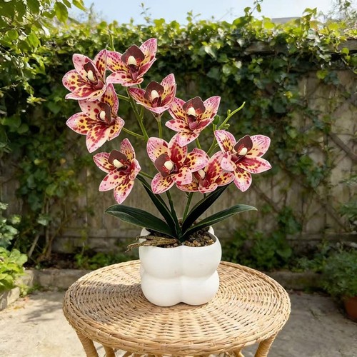 Orchidée cymbidium réaliste - orchidée,
