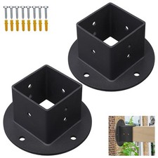 Supports métalliques pour poteaux de clôture 2x2 pouces adaptés aux projets d