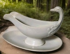 Saucière Ancienne Pexonne Fenal Frères Tête De Cygne Blanche